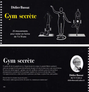 Cours de gym - croquis et textes - 15x29,7cm - 122pages - noir et blanc